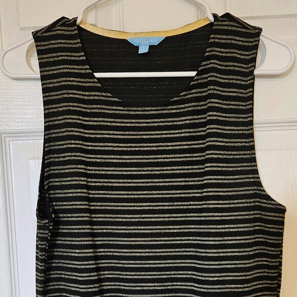 Draper James RSVP Gold and Black Sleeveless Dress - Picture 2 of 6